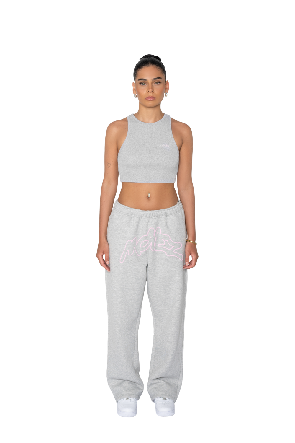 CROP TOP GRAU