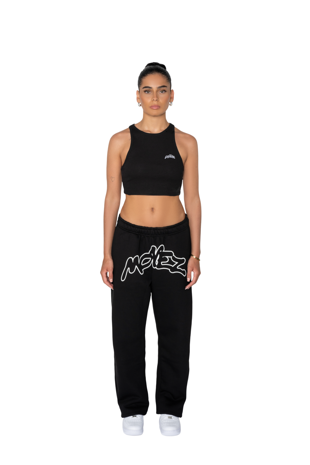 CROP TOP SCHWARZ